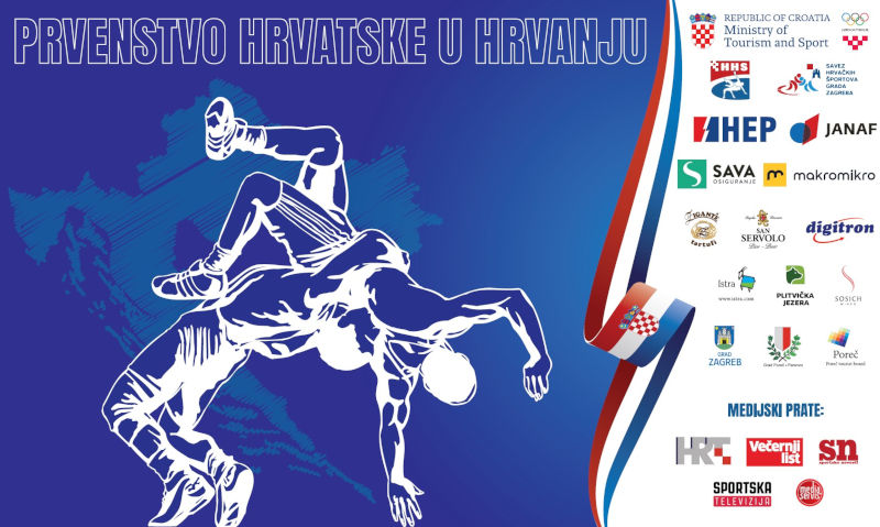 Αφίσα του φετινού Κροατικού πρωταθλήματος ελληνορωμαϊκής πάλης.